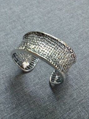 Silpada solid Sterling Silver cuff bracelet ~ 925 ~ weave / woven pattern